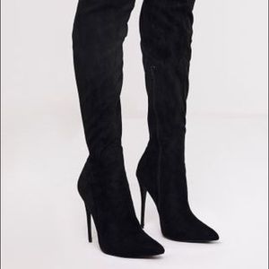 Prettylittlething thigh high boots 👢